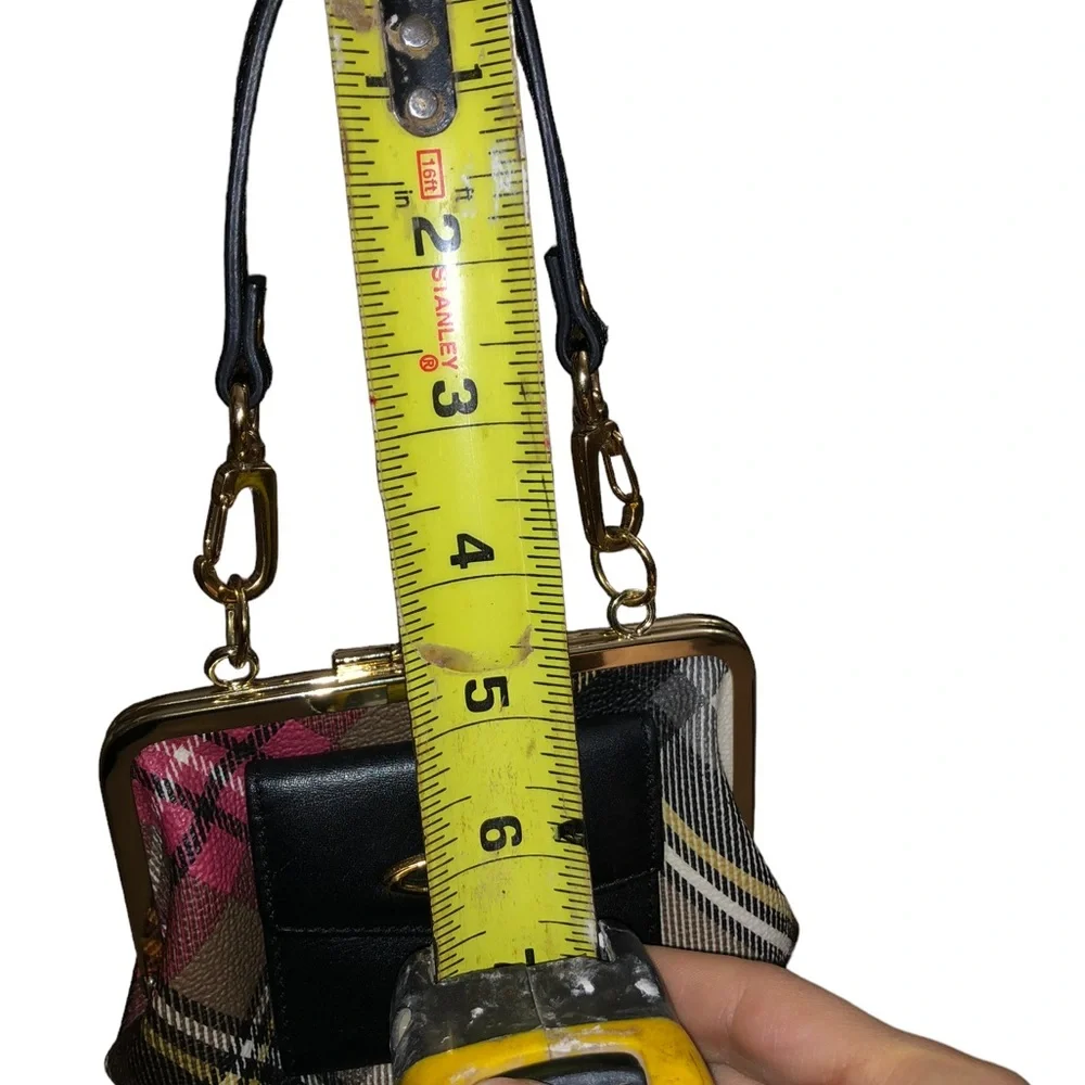 RARE Vivienne Westwood Vintage Mini Black/Red Plaid Clutch/Handbag - Picture 13 of 16